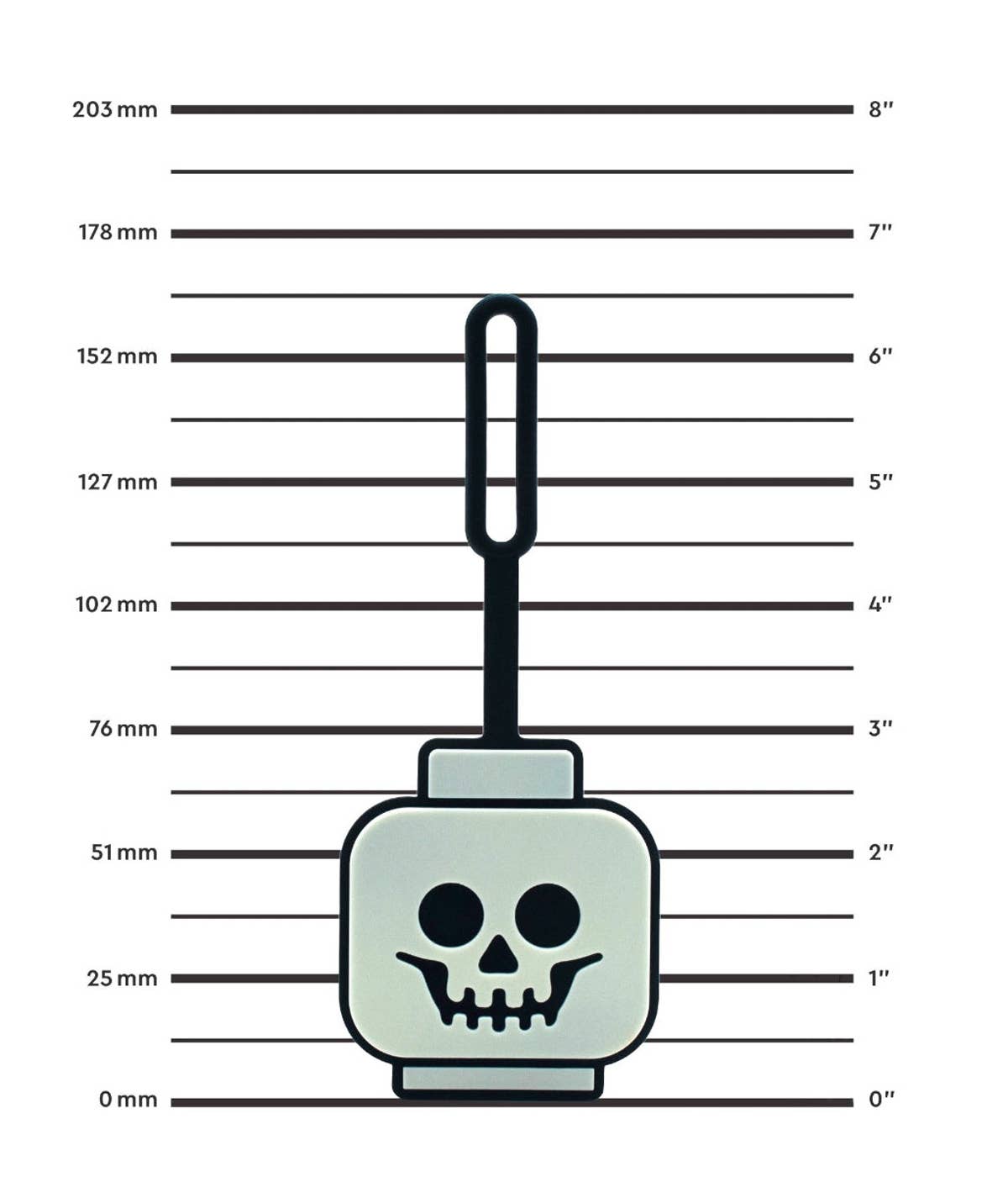 LEGO® Minifigures™ Gepäckanhänger Silikon Skelettkopf