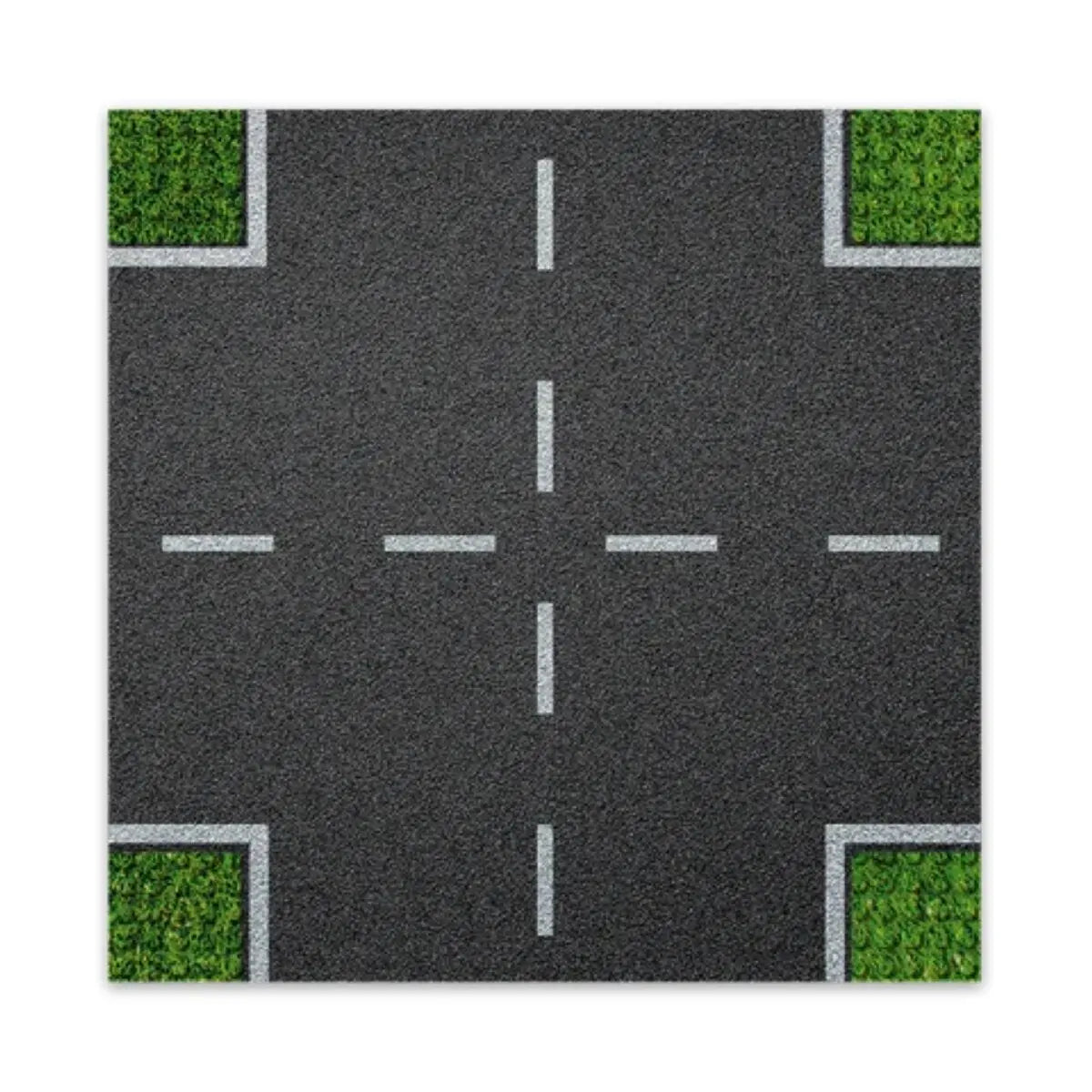 BRIXIES Plus Designer Platte Straße Kreuzung 32 x 32 Noppen BRIXIES