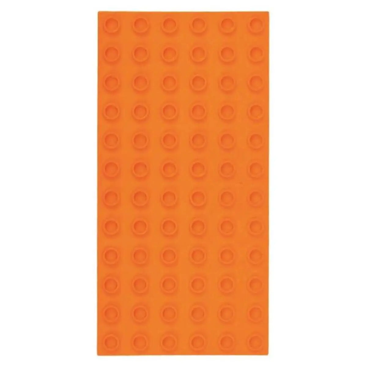 Big Briks Grundplatten 2 Stück, je ca. 10 x 19 cm, 6 x 12 Noppen, orange Strictly Briks