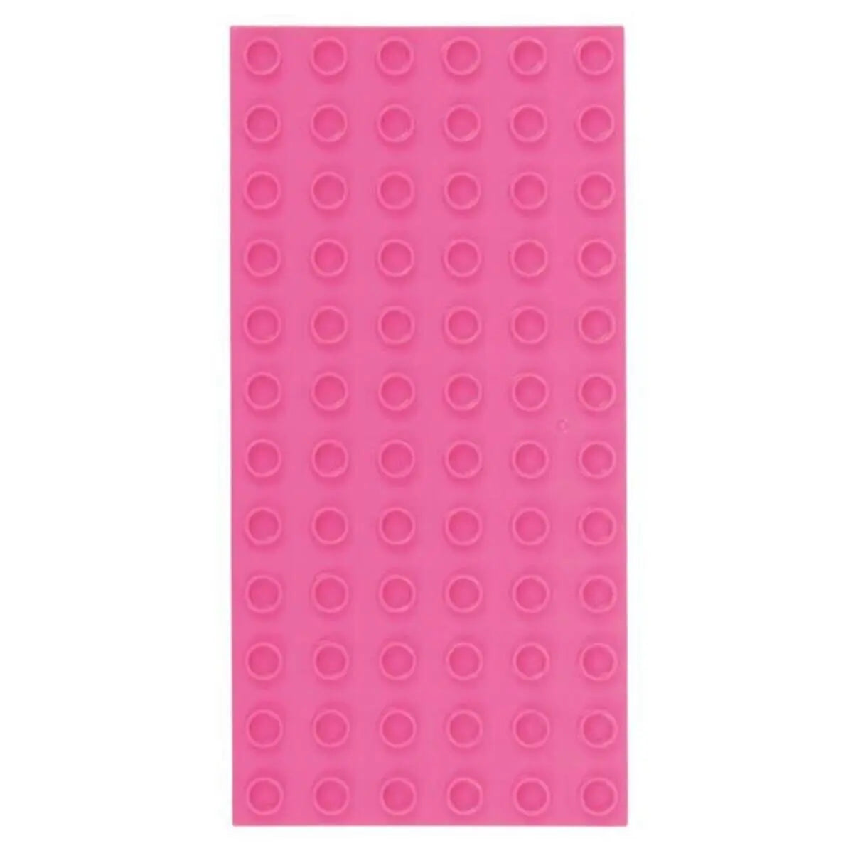 Big Briks Grundplatten 2 Stück, je ca. 10 x 19 cm, 6 x 12 Noppen, pink Strictly Briks