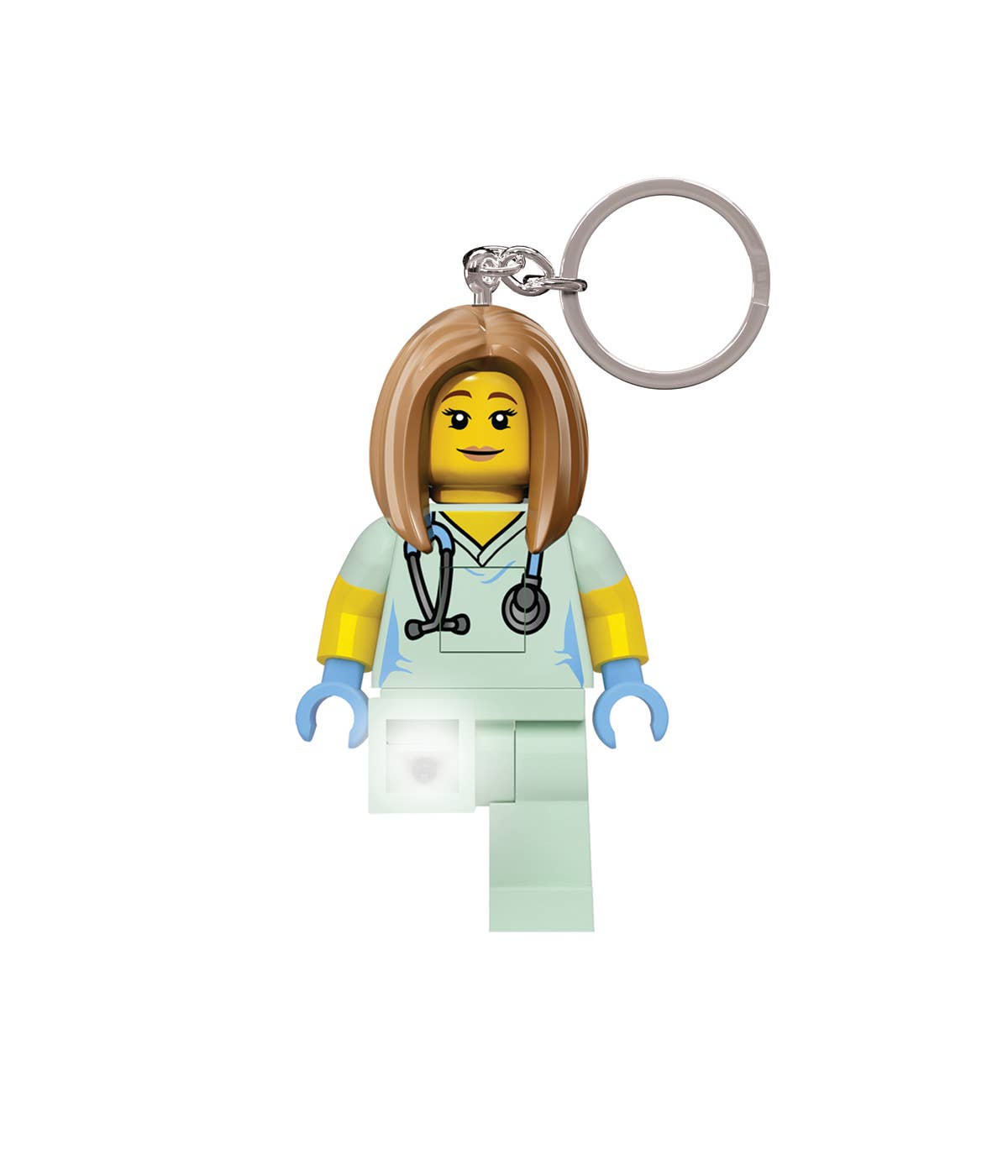 LEGO® Classic Schlüsselanhänger mit Licht – Krankenschwester - Brickhunter.shop