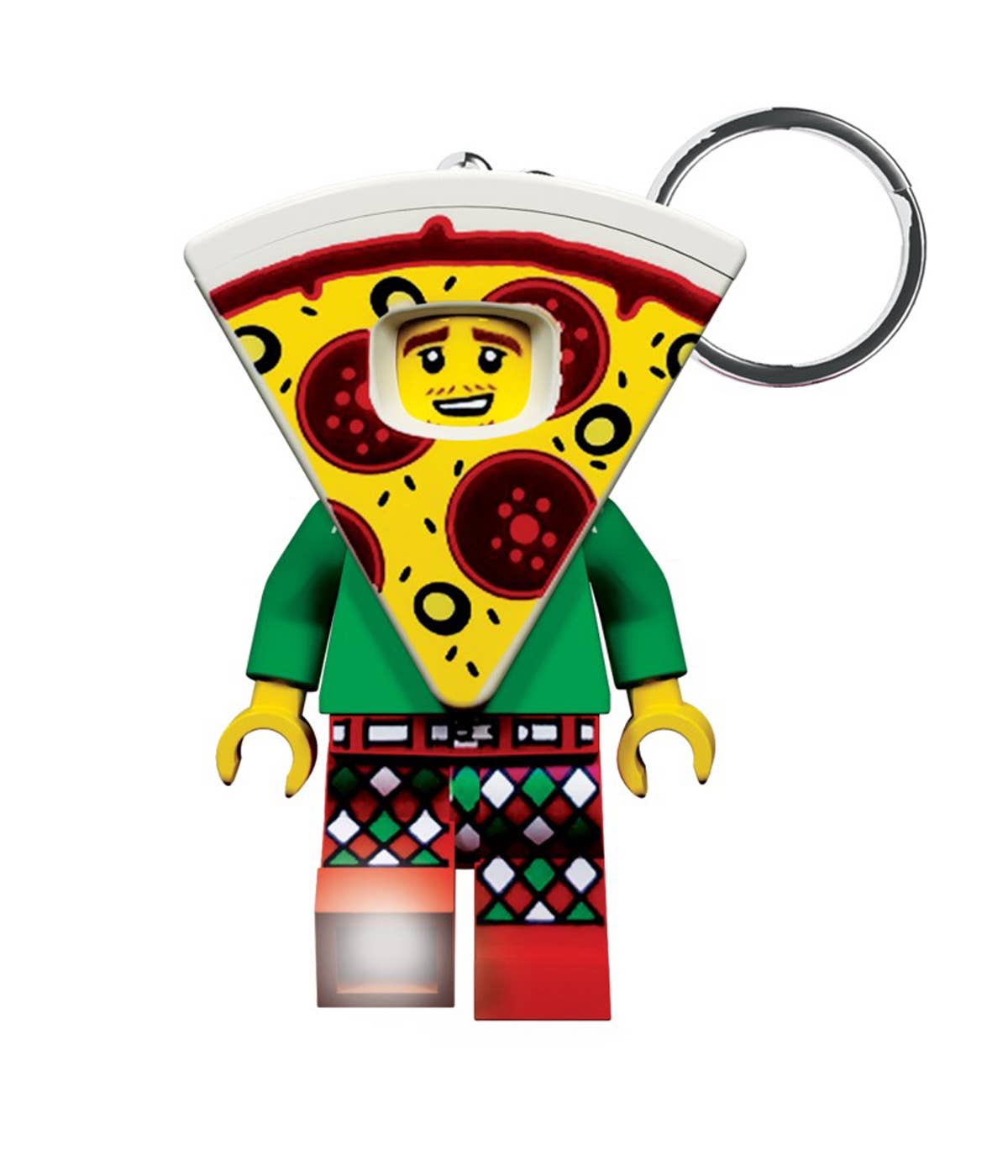 LEGO® Classic Schlüsselanhänger mit Licht – Pizza - Brickhunter.shop