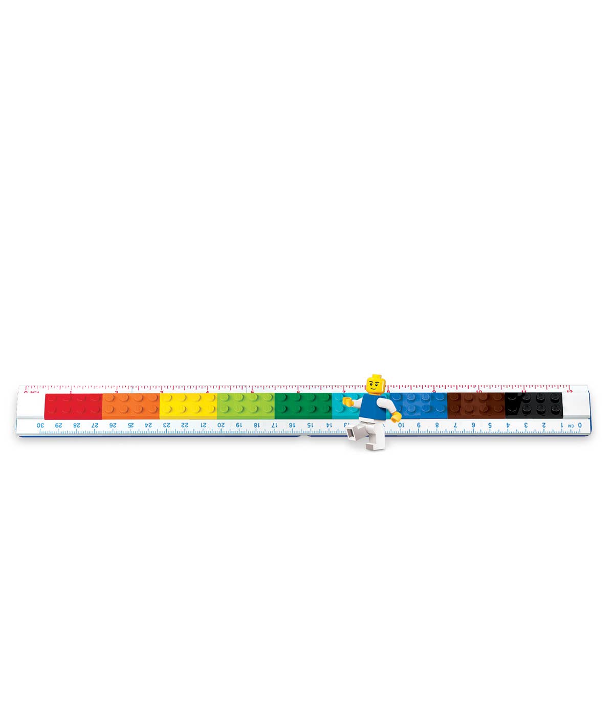 LEGO® Lineal zum Selberbauen mit LEGO-Figur - Brickhunter.shop