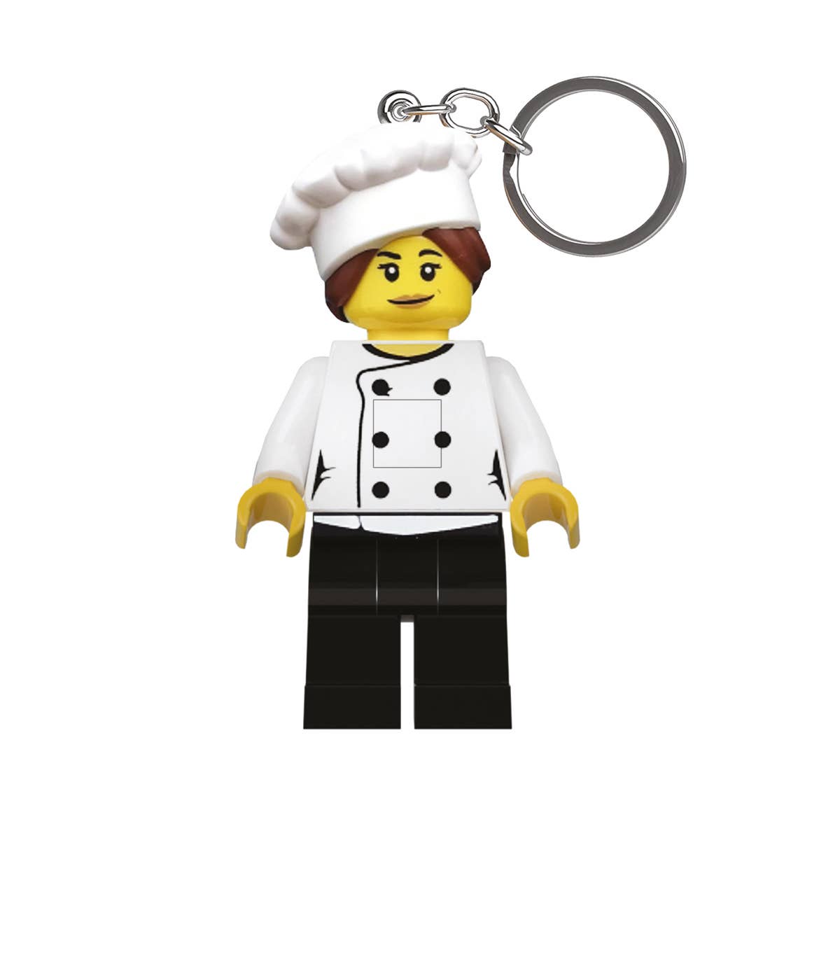 LEGO® Minifigures™ Schlüsselanhänger mit Licht – Gourmet Chef - Brickhunter.shop