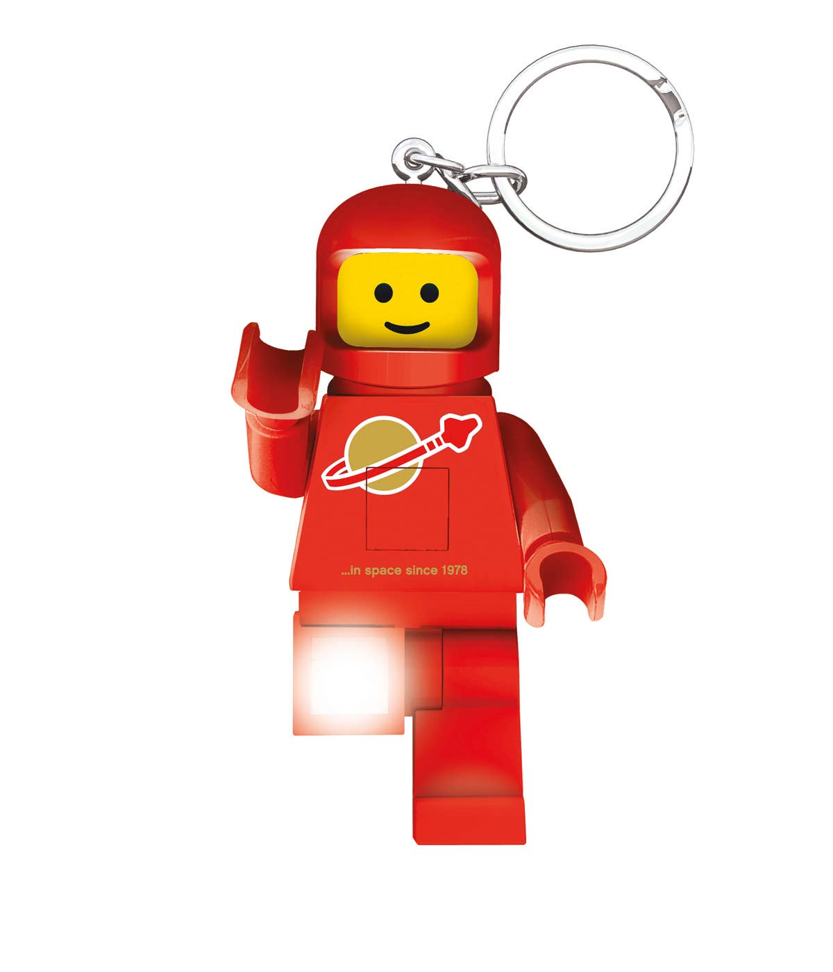 LEGO® Astronaut Rot – Schlüsselanhänger mit Taschenlampe