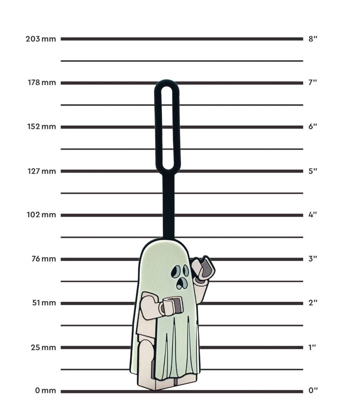 LEGO® Minifigures™ Gepäckanhänger Silikon Geist
