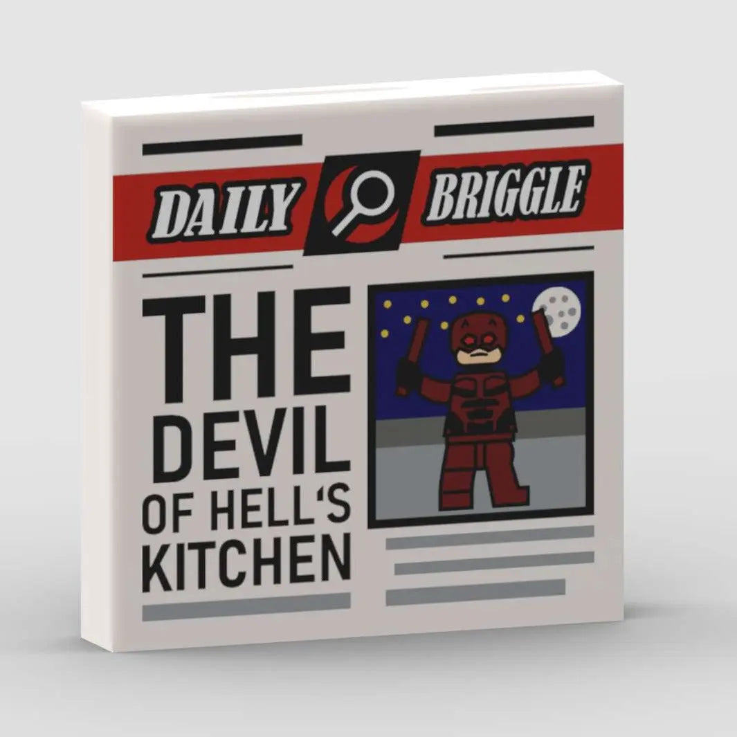 "Daily Briggle" 2x2 Tile "THE DEVIL OF HELL'S KITCHEN" Brickhunter.shop