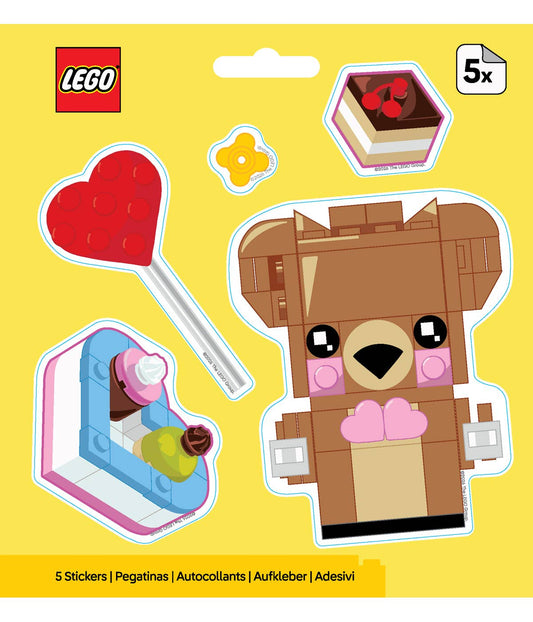 LEGO® Minifigures™ Aufkleber Valentinsbär
