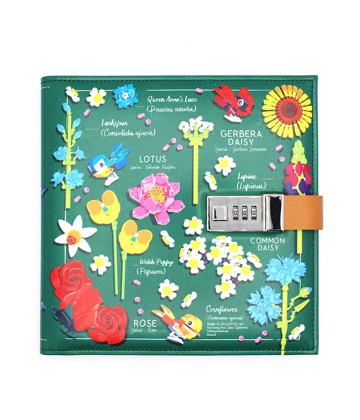 LEGO® Botanicals Tagebuch mit Zahlenschloss