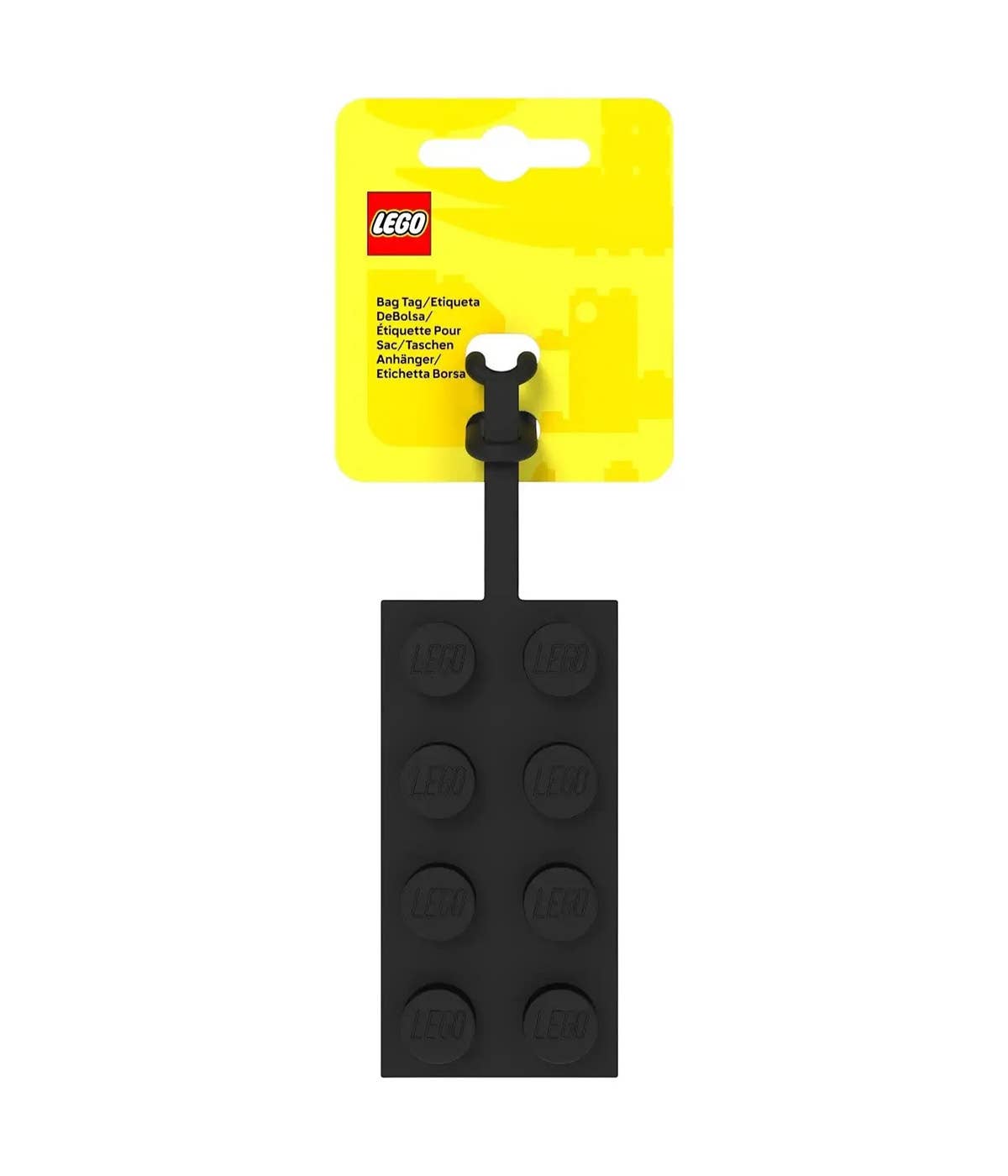 LEGO® Gepäckanhänger Silikon 2x4 Stein Schwarz