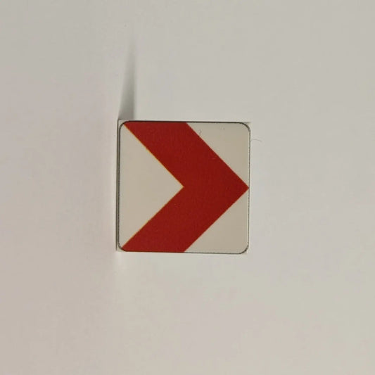 2x2 Tile "Richtungstafel in Kurven" (links, rechts) Brickhunter.shop