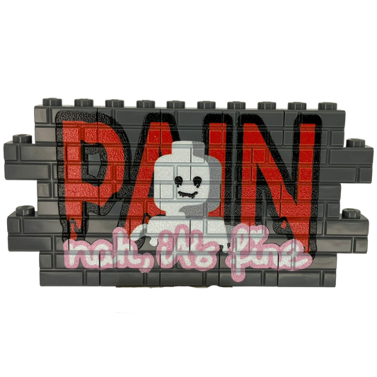 Graffiti- Wand  "Pain" 1x12 Noppen