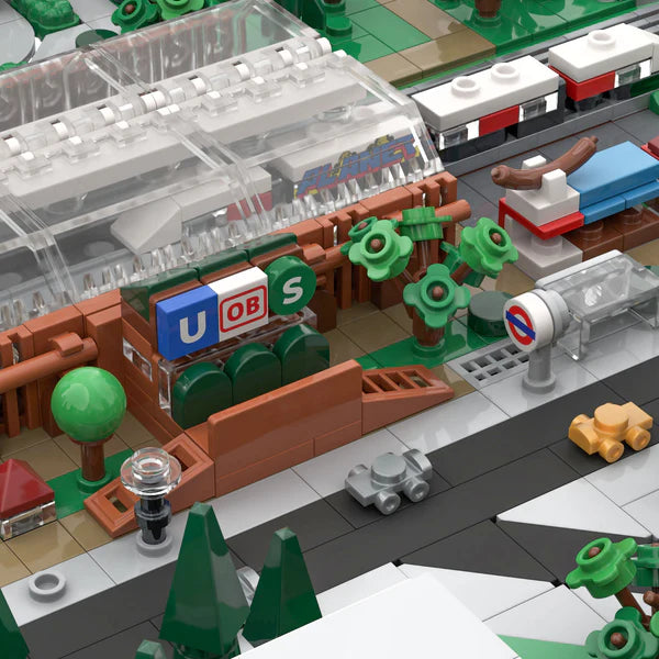 Bricks City Designer 4x Railway Signs