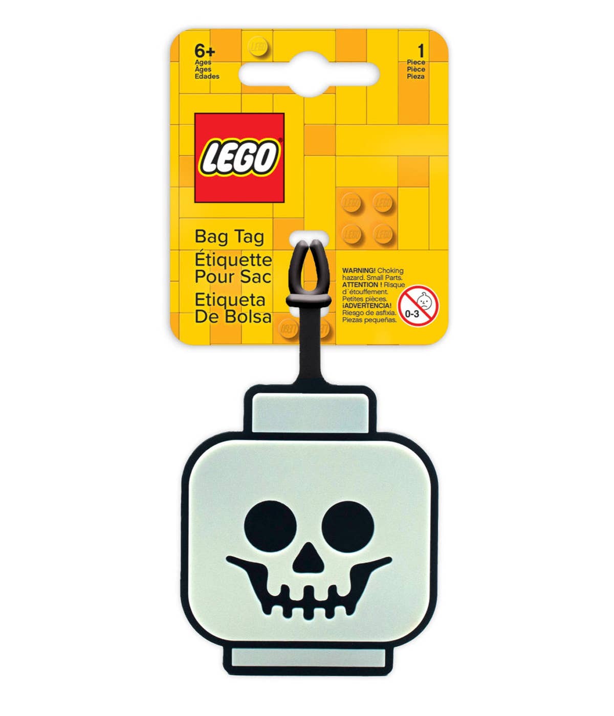 LEGO® Minifigures™ Gepäckanhänger Silikon Skelettkopf