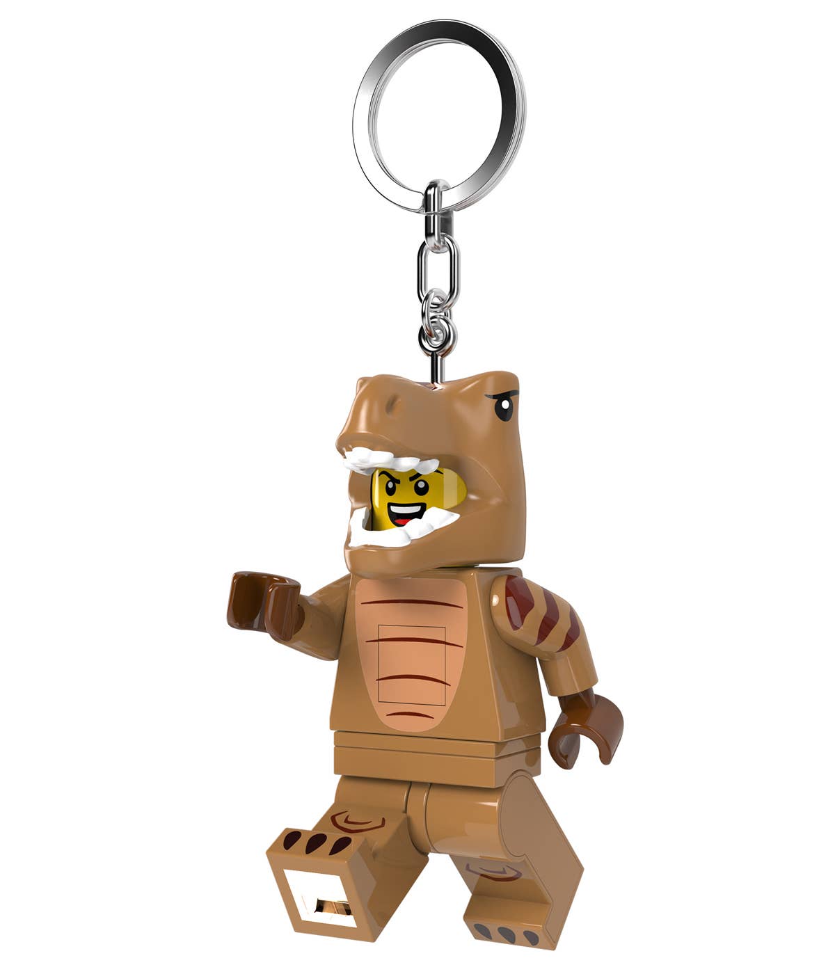 LEGO® Minifigures™ T-Rex Kostüm Fan Schlüsselanhänger mit Licht