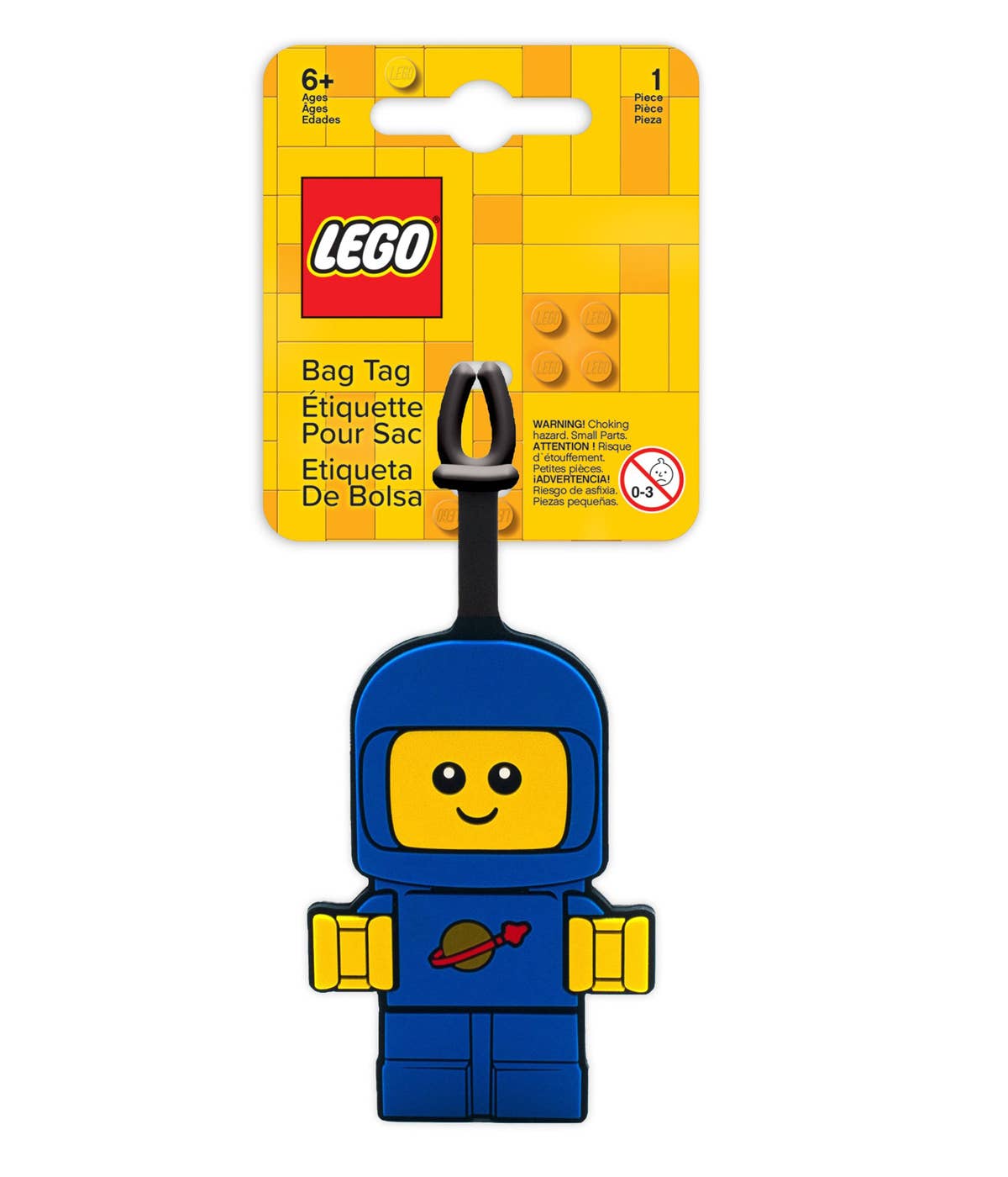 LEGO® Minifigures™ Gepäckanhänger Silikon Spacebaby Blau