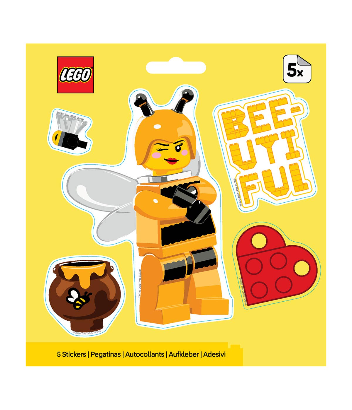 LEGO® Minifigures™ Aufkleber Valentinsbiene
