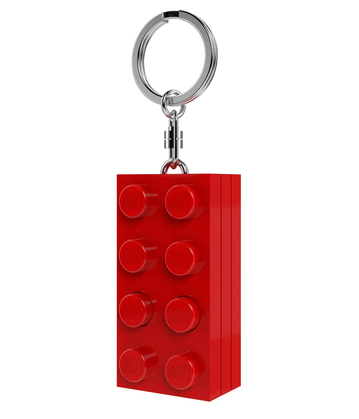 LEGO® 2x4 Stein Rot Schlüsselanhänger mit Licht