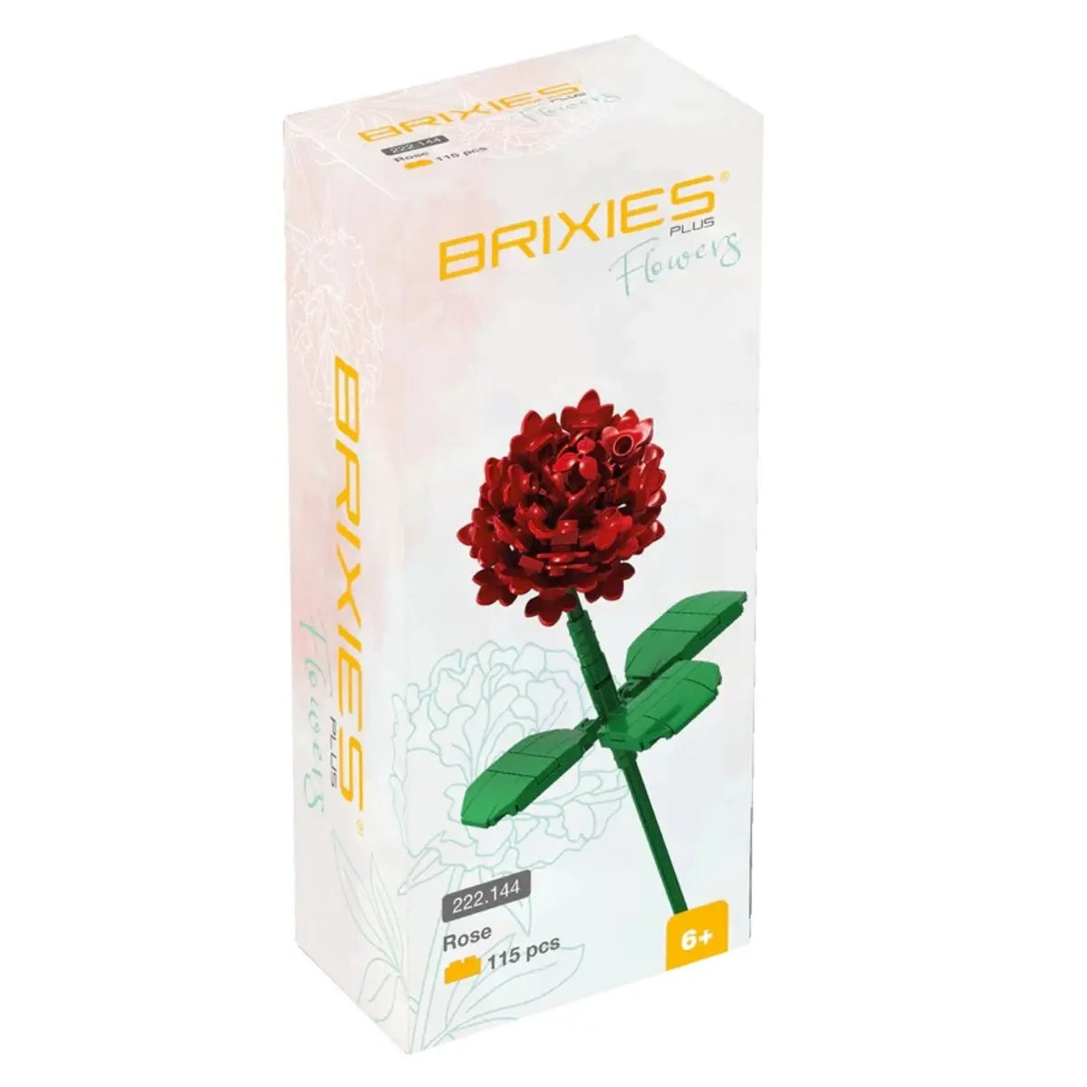 BRIXIES Plus Flowers Rose BRIXIES