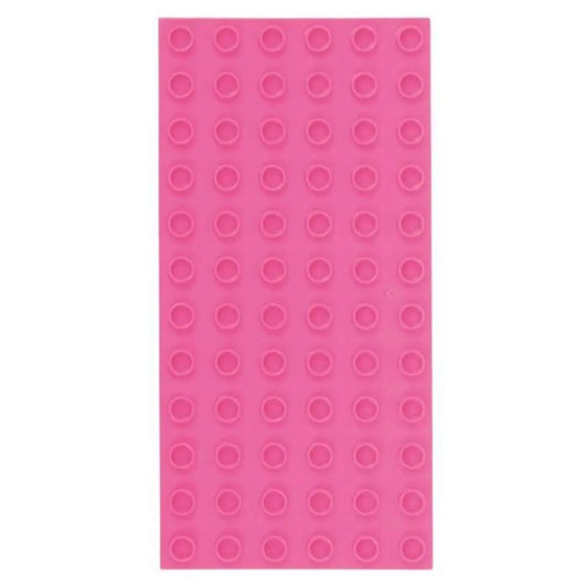 Big Briks Grundplatten 2 Stück, je ca. 10 x 19 cm, 6 x 12 Noppen, pink Strictly Briks