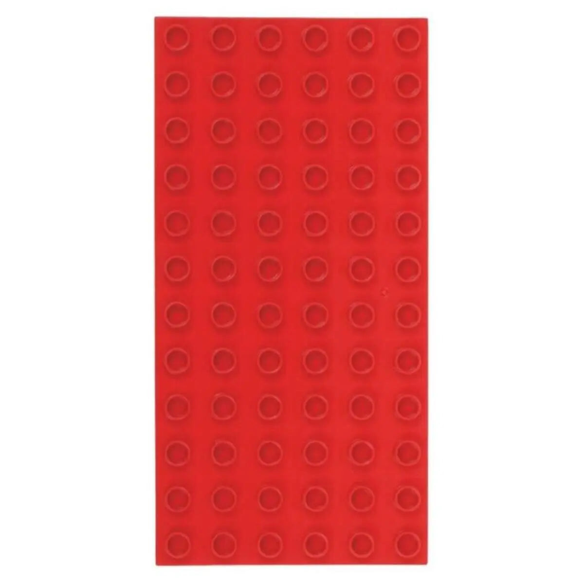 Big Briks Grundplatten 2 Stück, je ca. 10 x 19 cm, 6 x 12 Noppen, rot Strictly Briks