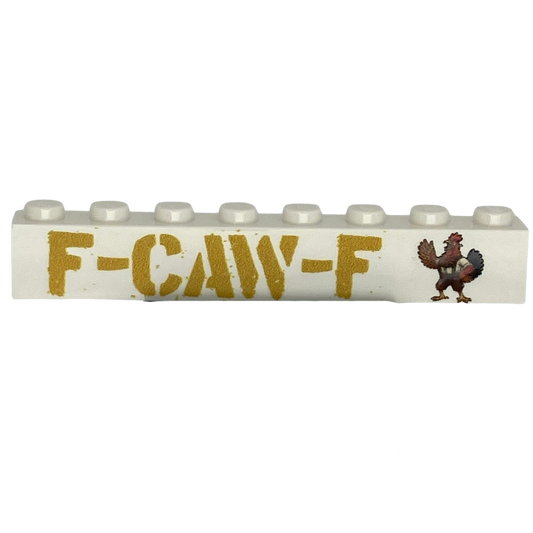 Custom LEGO® Fanstein „F-CAW-F“ – 1×8 – bedruckt - Brickhunter.shop