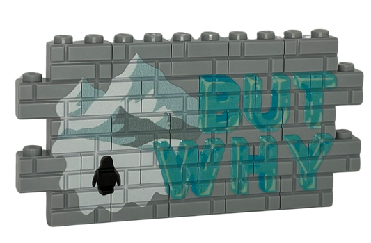 Custom LEGO® Graffiti-Wand „But Why“ – 1×12 Noppen – bedruckt - Brickhunter.shop