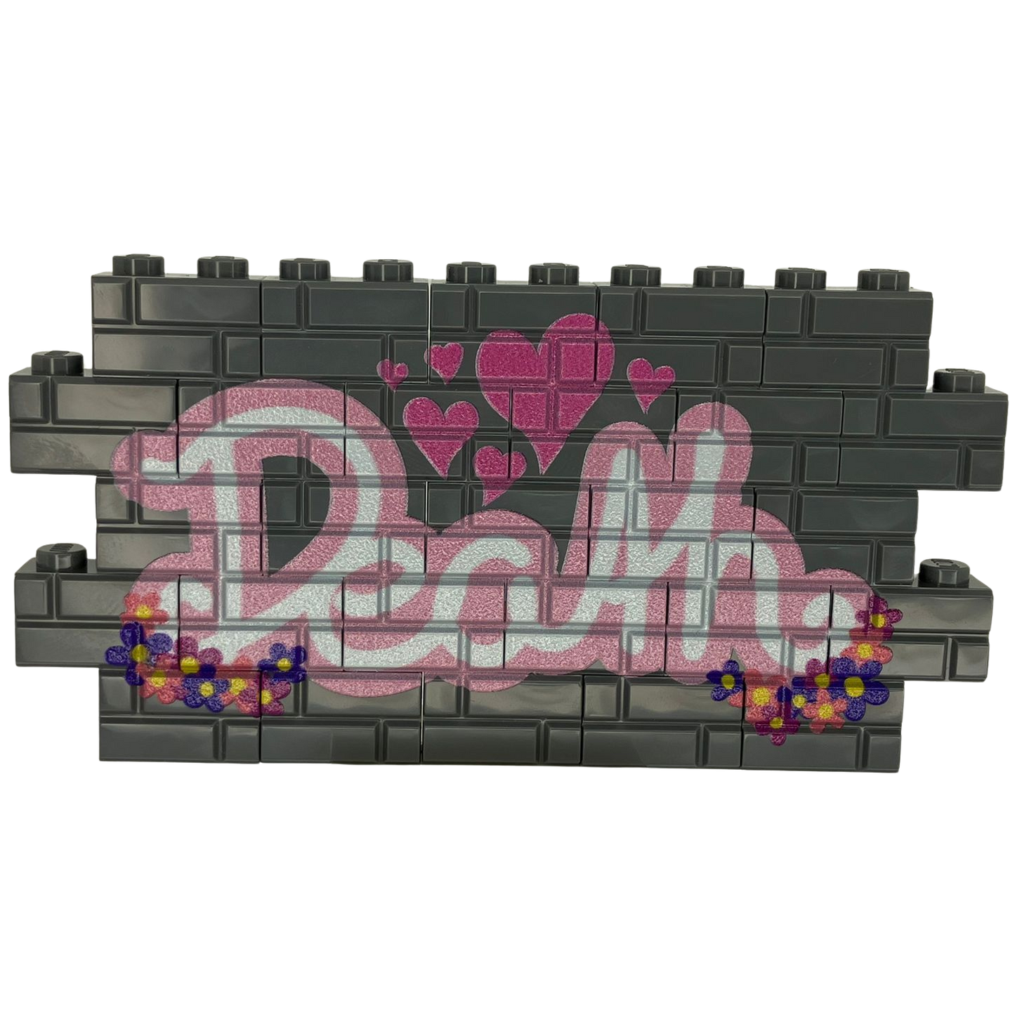 Custom LEGO® Graffiti-Wand „Death“ – 1×12 Noppen – bedruckt - Brickhunter.shop