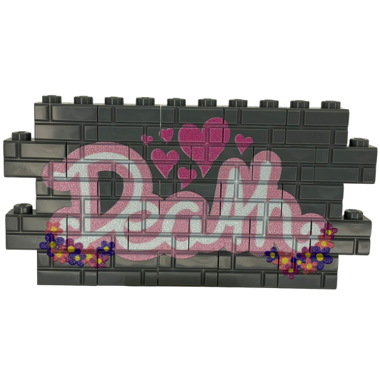 Custom LEGO® Graffiti-Wand „Death“ – 1×12 Noppen – bedruckt - Brickhunter.shop
