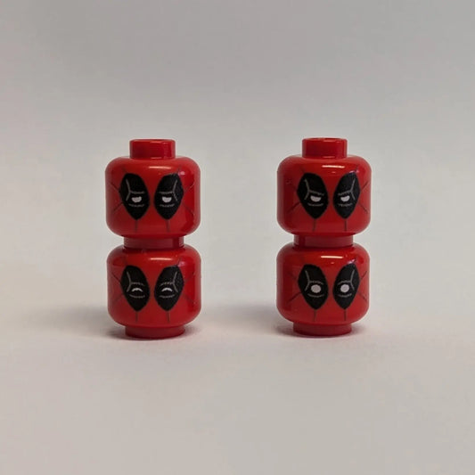 Ersatzkopf-Pack für z.b. LEGO® Deadpool Brickhunter.shop