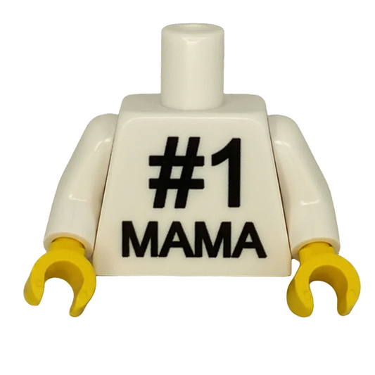 Custom LEGO® Minifiguren-Torso – #1 Mama – bedruckt - Brickhunter.shop