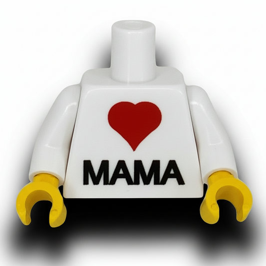 Custom LEGO® Minifiguren-Torso – Herz Mama – bedruckt - Brickhunter.shop