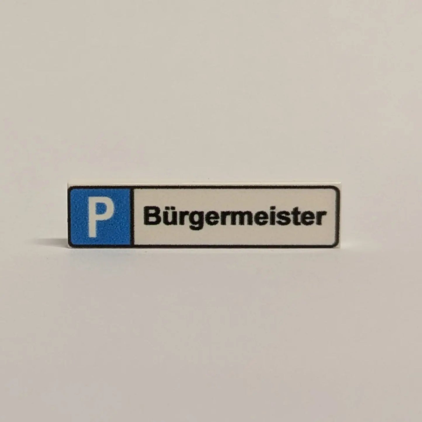 "Parkplatzkennzeichen" 1x4 Tile zur Auswahl Brickhunter.shop