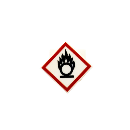 "GHS brandfördernd" 2x2 Tile Brickhunter.shop