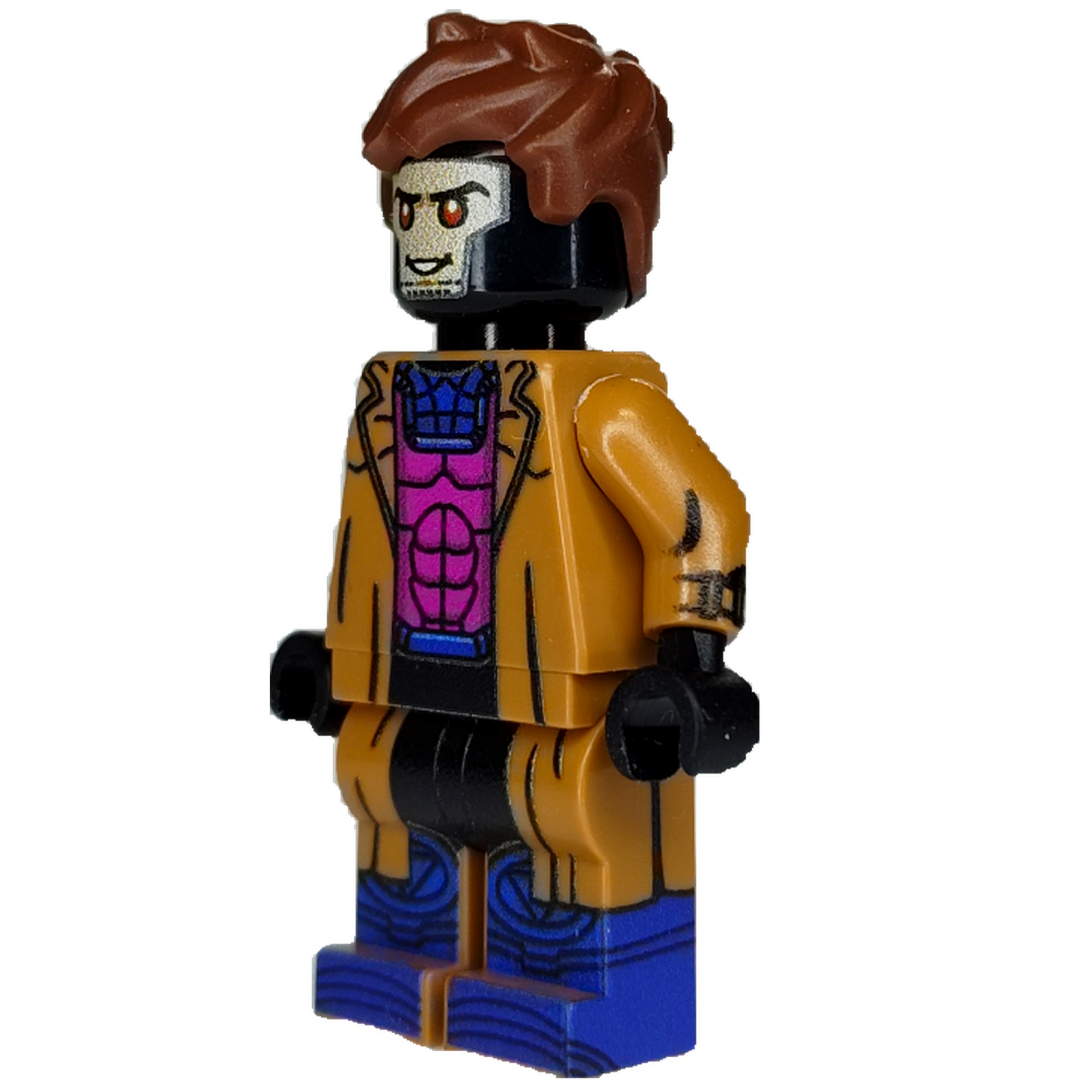 Custom Minifigur auf LEGO® Basis – "Gambler im Mantel" – Fan Design – by MBB-Custom - Brickhunter.shop