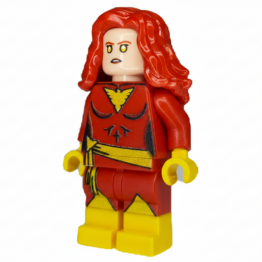 Custom Minifigur auf LEGO® Basis – "Red Phoenix" – Fan Design – by MBB-Custom - Brickhunter.shop