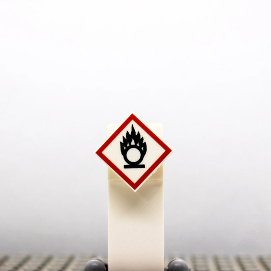 "GHS brandfördernd" 2x2 Tile Brickhunter.shop