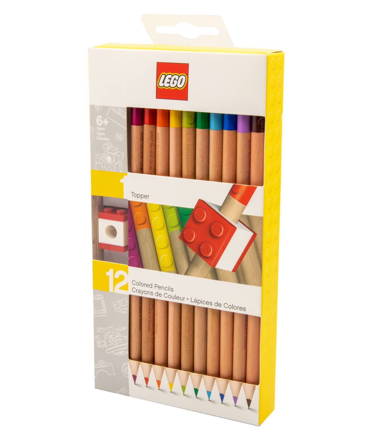 LEGO® Buntstifte mit Topper – 12 Farben - Brickhunter.shop