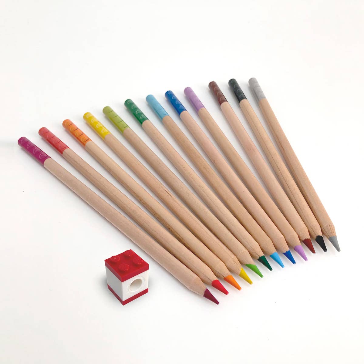 LEGO® Buntstifte mit Topper – 12 Farben - Brickhunter.shop