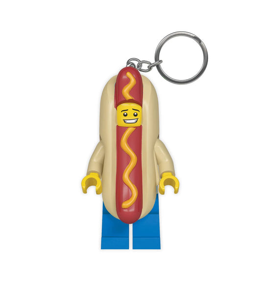 LEGO® Classic Hot Dog Schlüsselanhänger mit Licht - Brickhunter.shop