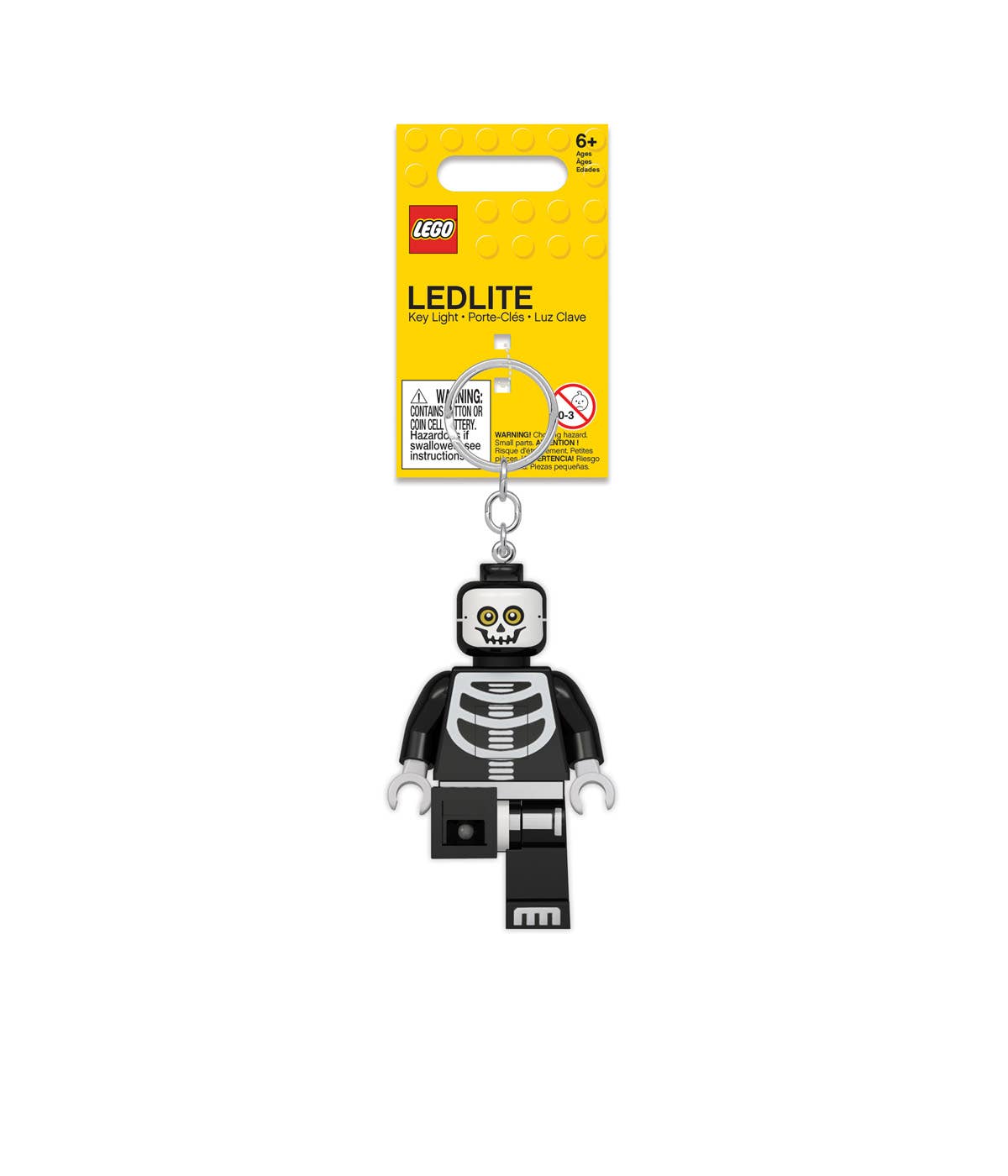 LEGO® Classic Schlüsselanhänger mit Licht – Skelett - Brickhunter.shop