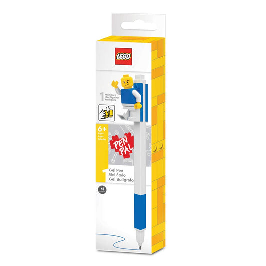 LEGO® Gelstift mit LEGO-Figur, Blau – Geschenkverpackung - Brickhunter.shop