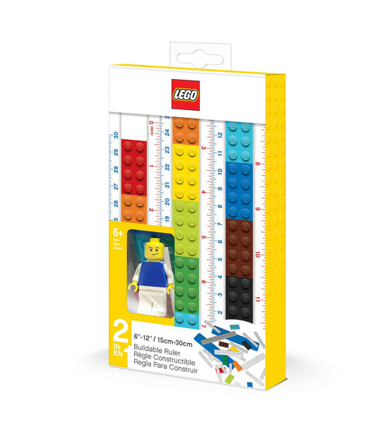 LEGO® Lineal zum Selberbauen mit LEGO-Figur - Brickhunter.shop