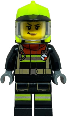 LEGO® - Minifigs - City - cty1843 - Firefighter - Female (60458) - Brickhunter.shop