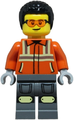 LEGO® - Minifigs - City - cty1854  - Construction Worker - Male (60450) - Brickhunter.shop