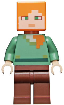 LEGO® - Minifigs - Minecraft - min017 - Alex (21128) - Brickhunter.shop