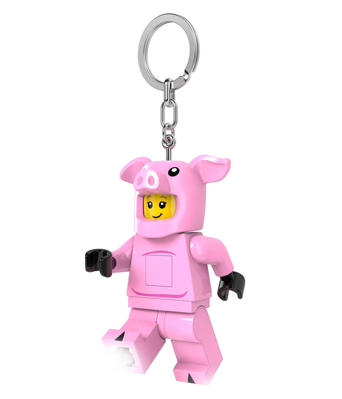 LEGO® Minifiguren Schlüsselanhänger mit Licht – Piggy Guy - Brickhunter.shop