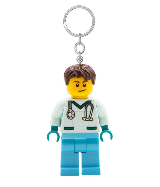 LEGO® Minifigures™ Schlüsselanhänger mit Licht – Arzt - Brickhunter.shop