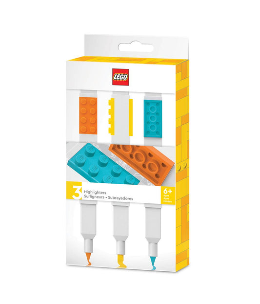 LEGO® Textmarker 3er-Set in Geschenkverpackung - Brickhunter.shop