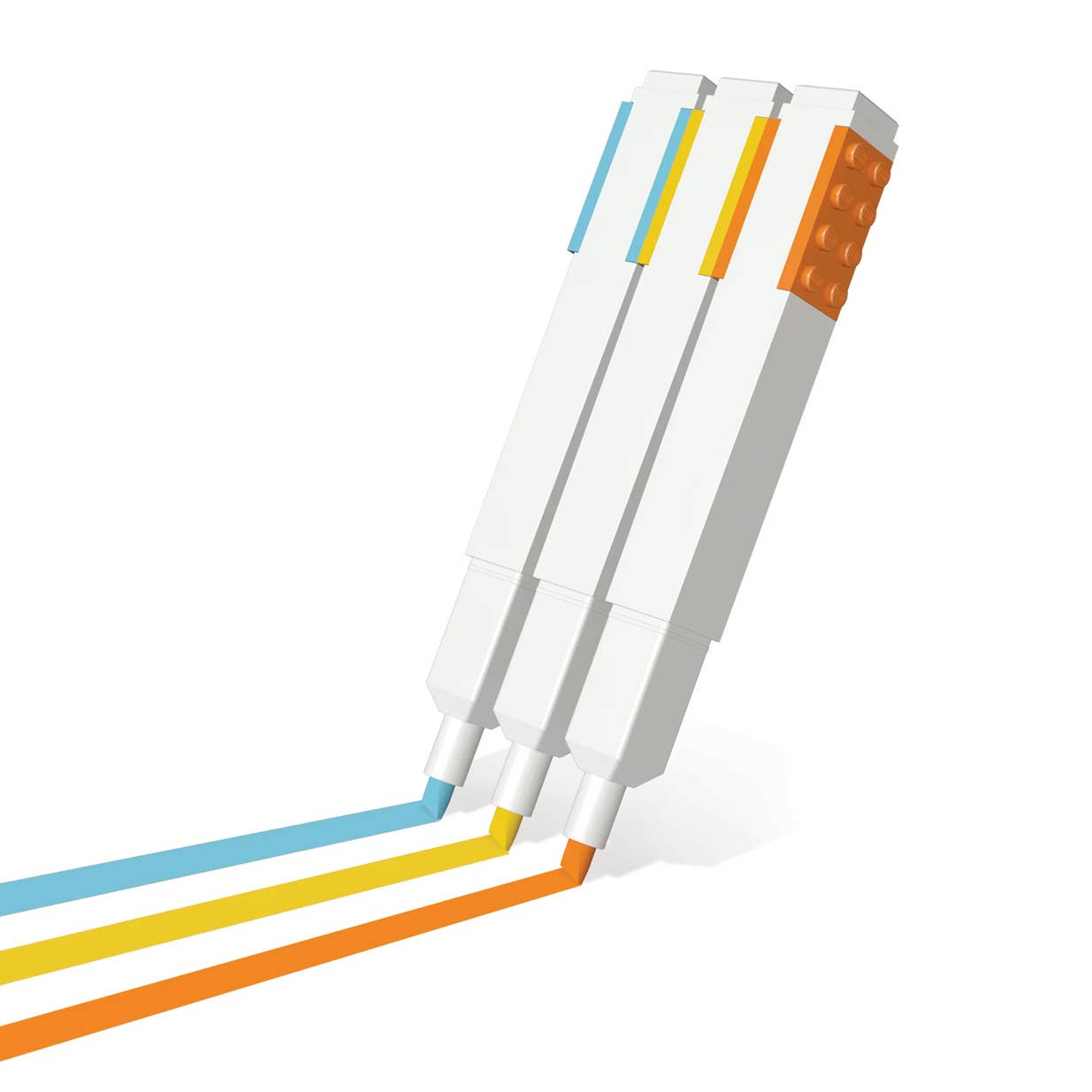 LEGO® Textmarker 3er-Set in Geschenkverpackung - Brickhunter.shop